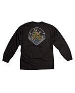 Bohnam Mtn Man Long-Sleeve Black T-Shirt