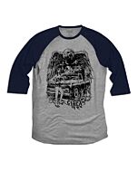 C1RCA Route Heather Navy Raglan