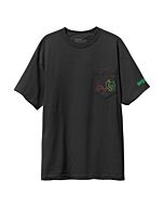 Enjoi Neon Rasta Black Pocket Tee