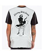 ESWIC Flirting With Death White Black T-Shirt