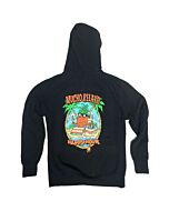 Happy Hour Mucho Relaxo Black Zip Hoodie