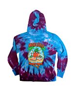 Happy Hour Mucho Relaxo Tie-Dye Zip Hoodie