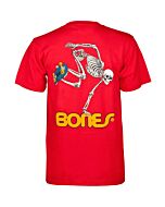 Powell Peralta Bones Skate Skeleton Red T-Shirt