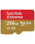 SanDisk 256GB Extreme microSDHC Memory Card + SD Adapter