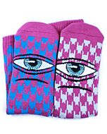 Toy Machine Sect Eye Houndstooth Crew Socks