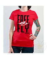 Adrenaline Obsession Free Fly Women's Red T-Shirt