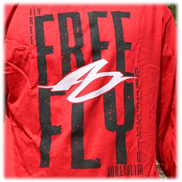 Adrenaline Obsession Free Fly Men's Red T-Shirt