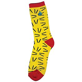 Bro Style Crazy Eighties Yellow Crew Socks