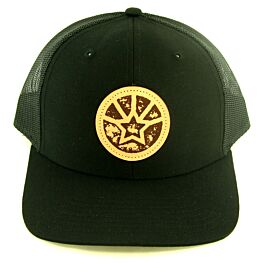 ChutingStar Leather Patch Snapback Hat