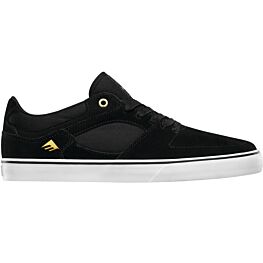 Emerica Hsu Low Vulc Black White Skate Shoes