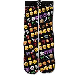 ODD SOX Emoji Black Socks