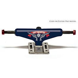Silver M-Pro Cody McEntire Sheriff 8.25 Skateboard Trucks