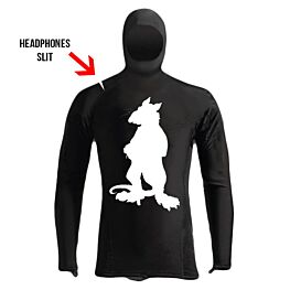 Tunnel Rats Athletic Black White Rashguard Hoodie