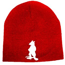 Tunnel Rats Silhouette Rat Red Beanie