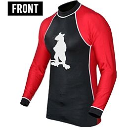 Tunnel Rats Athletic Black Red Rashguard