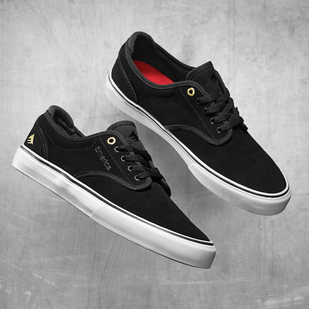 Emerica Wino G6 Black White Skate Shoes ChutingStar Skydiving Gear