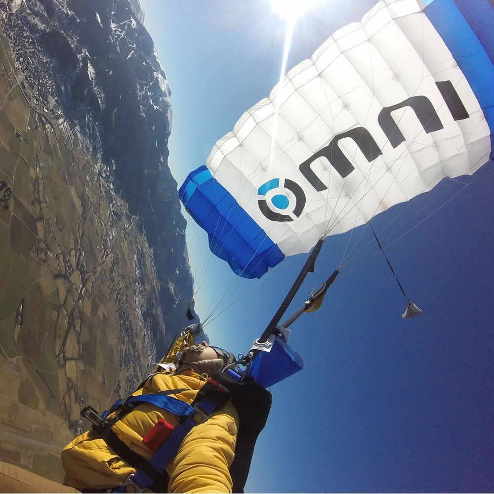 セール PARACHUTE CANOPYS Cal.253 ビンテージ自動巻き PD 253 7 cell parachute canopy - modified for BASE (added