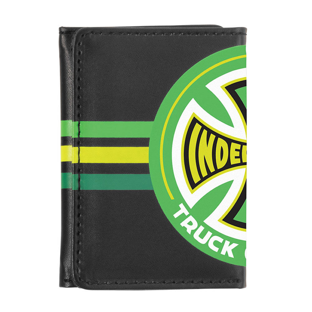 Independent Trucks Co. Stripes Black Tri-Fold Wallet | ChutingStar