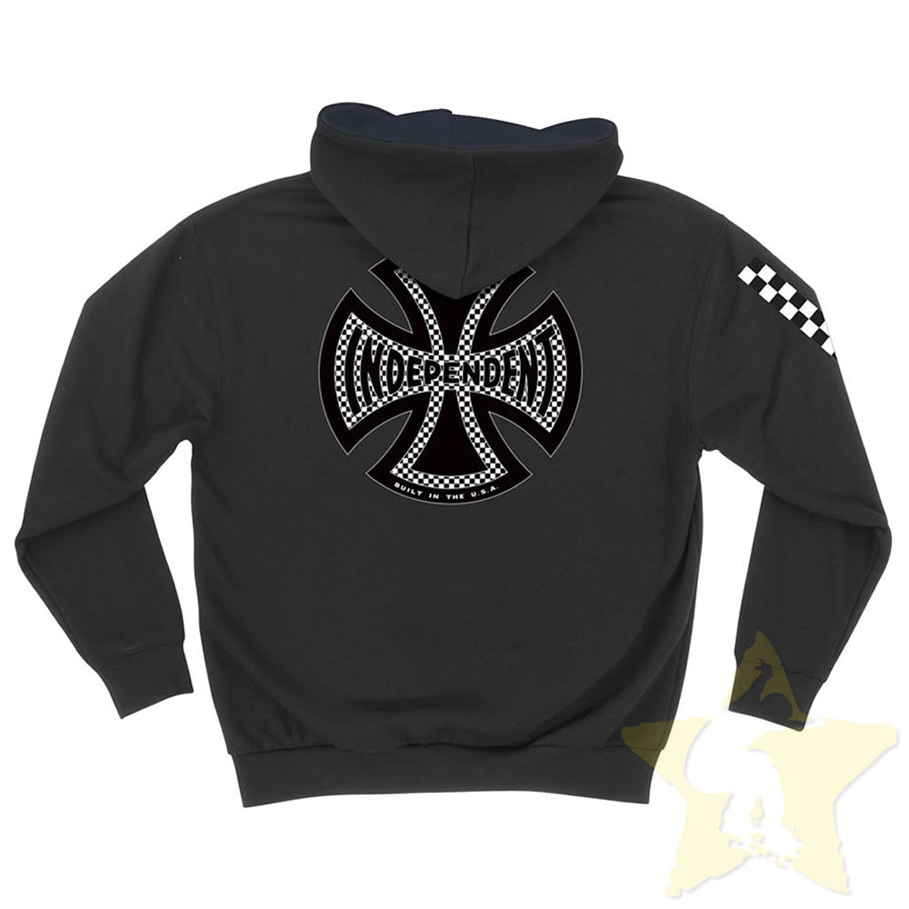 Independent Finish Line Black Pullover Hoodie | ChutingStar