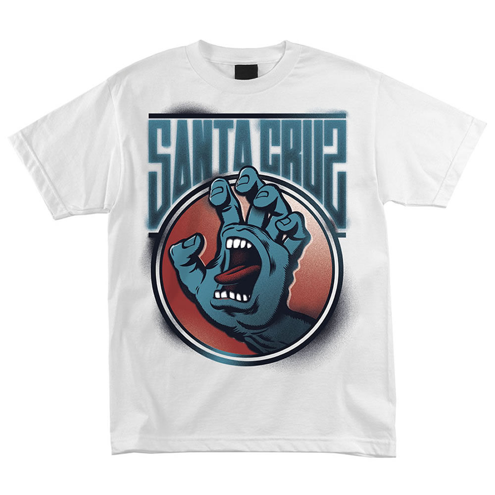 Santa Cruz Screaming Tag White T Shirt ChutingStar Skydiving Gear