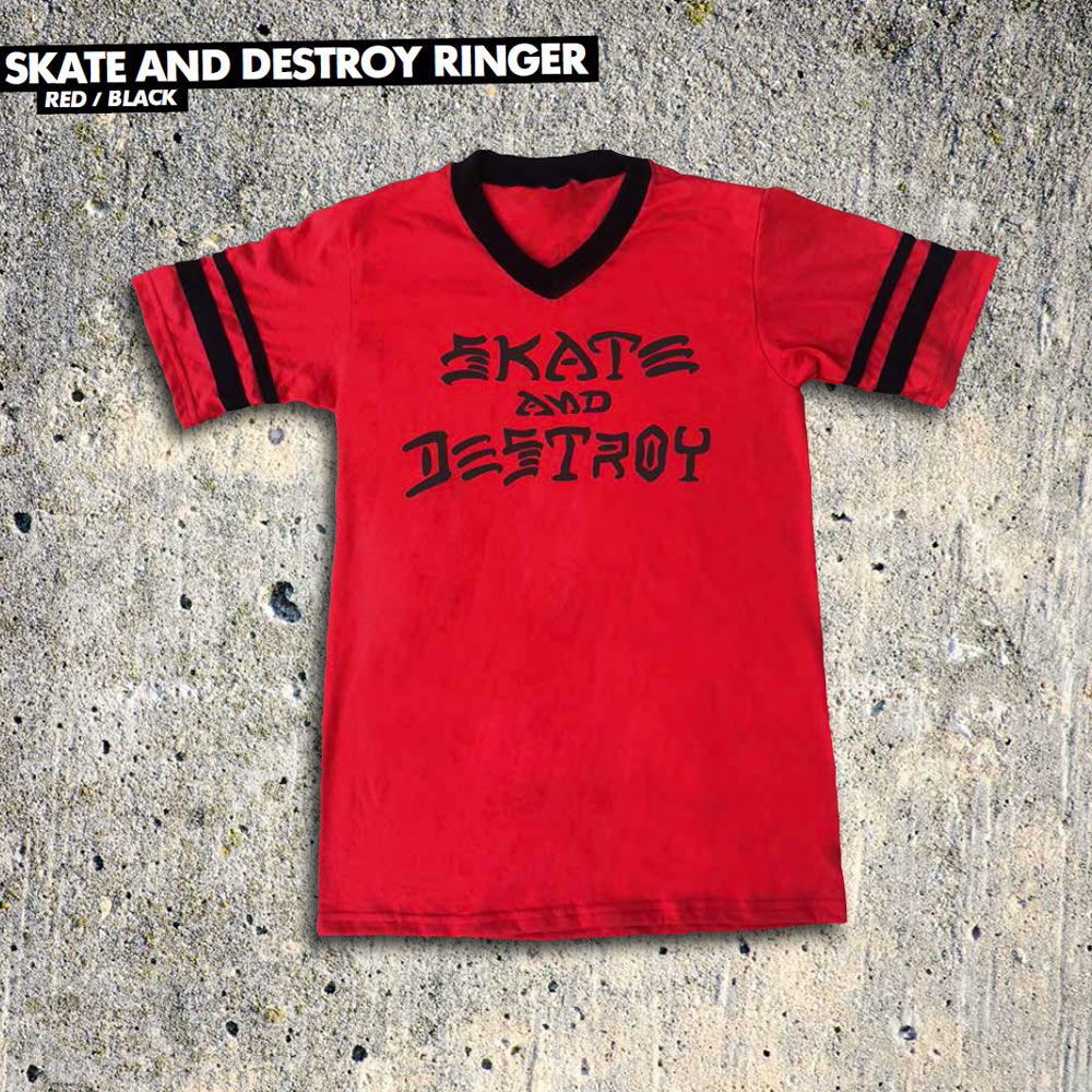 thrasher skate and destroy t shirt