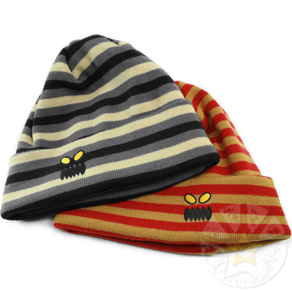 Toy Machine Striped Monster Face Beanie 