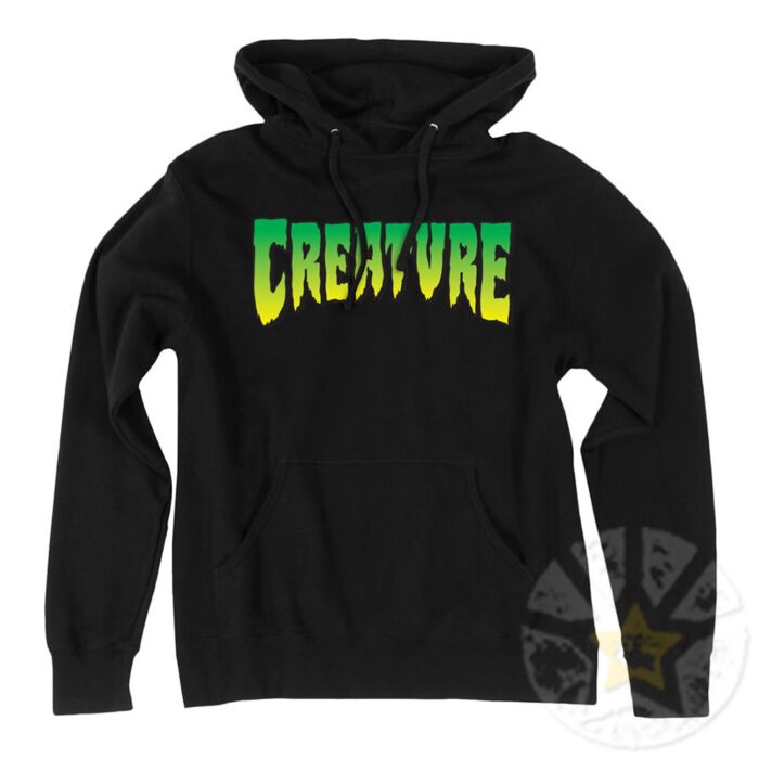 Creature Logo Pullover Black Hoodie ChutingStar Skydiving Gear