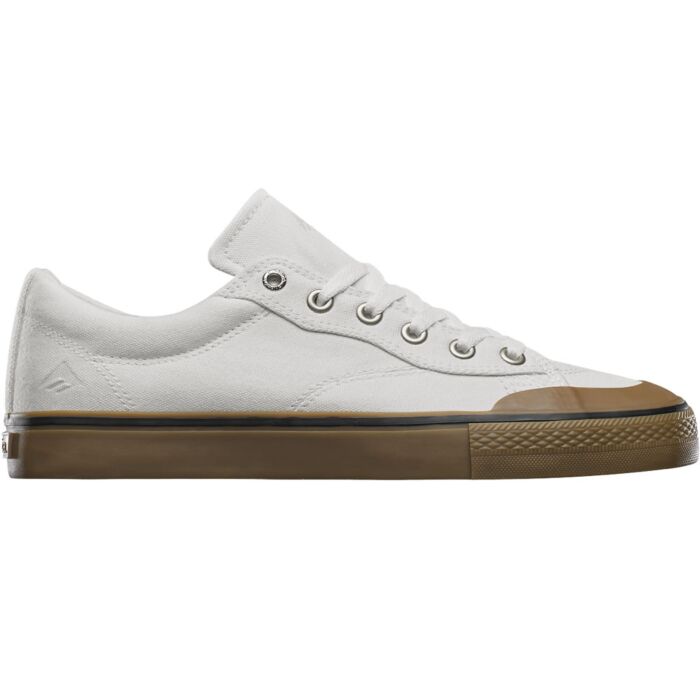 Emerica Indicator Low White Gum Skate Shoes ChutingStar Skydiving Gear
