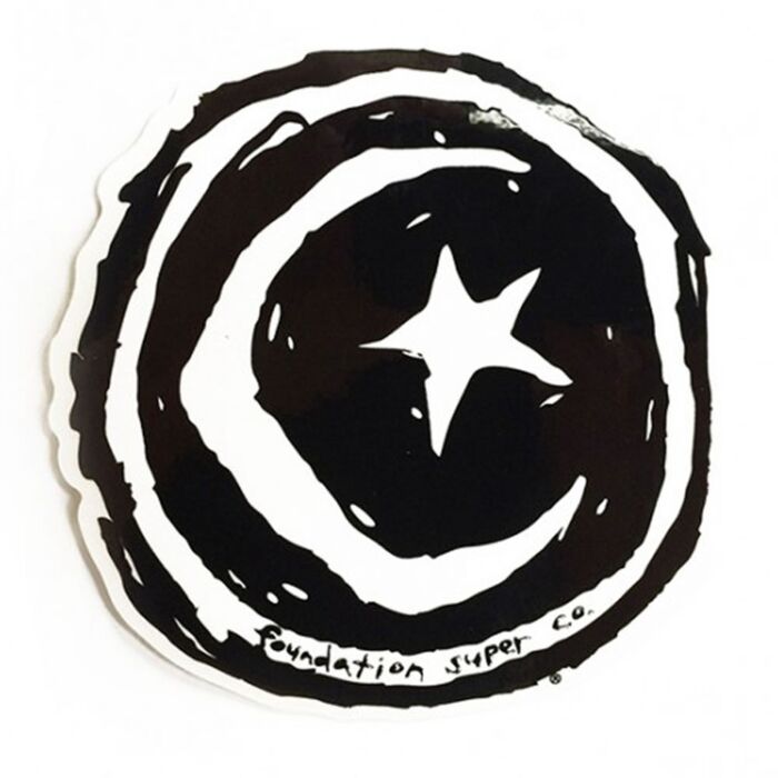 Foundation Skateboards Star & Moon Sticker | ChutingStar Skydiving Gear