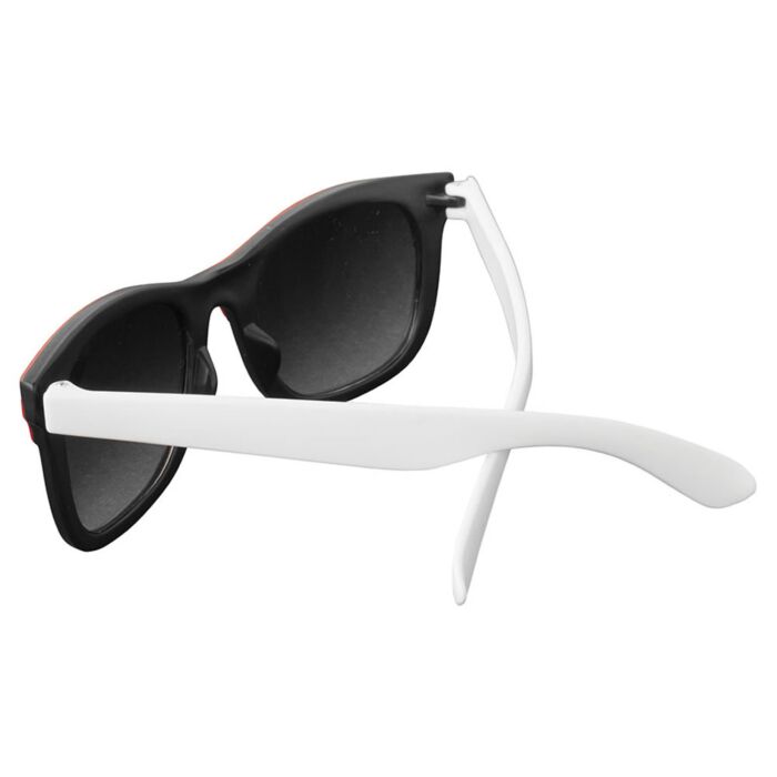 小物 LUTENS seasonal clear sunglasses Clear Narrow Acetate Round Tinted Sunglasses with Light Blue