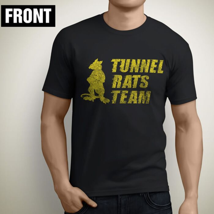 Tunnel Rats Team Logo Black T-Shirt | ChutingStar Skydiving Gear